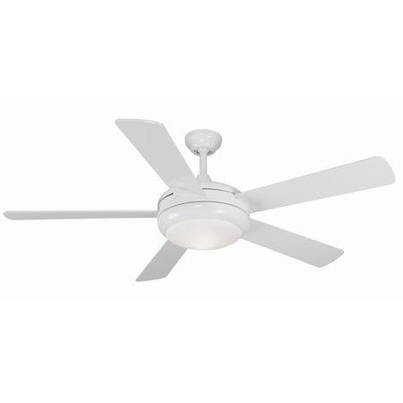 Litex Industries 52" White Finsih LED Ceiling Fan Includes Blades & Remote Control TIT52WW5LR